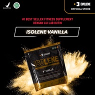 Evolene Isolene Vanilla Sachetan Suplemen fitness pembentuk Otot Defisit kalori Susu Protein Supleme