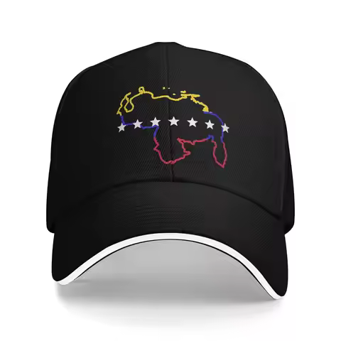 Unisex Venezuela Map 7 Stars Flag Outdoor Hat Venezuelan Adjustable Baseball Caps New Baseball Cap S