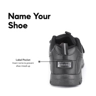 ABARO Unisex Kasut Sekolah Water Resistant Black2323N