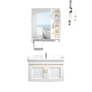 Alumimum Bathroom Cabinet Combination Bathroom Ceramic Whole Washbin Washbasin Sink Washstand Basin Small Apartment