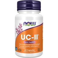NOW Foods Supplements, UC-II Type II Collagen with Undenatured Type II Collagen, 60 Veg Capsules