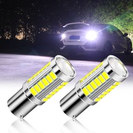 2pcs BA15S P21W 1156 Car LED Reverse Light Bulb For VW Passat B5 B6 Golf 4 2001-2010 Canbus Auto Lam