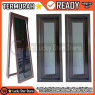 United Aluminum co.id Clear Glass Aluminum Tilt Window Brown Size L40 x H100 L40 x H100 40 100 40x10