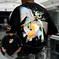 Pokémon Anime Super Dragonite Bercetak T-shirt Kapas Tulen 2026 Lelaki Harajuku Baru Longgar Kasual 