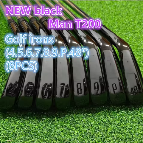 Golf iron set Three generation New black T200 Forged golf club Iron Set 4-P,48（8pcs） Golf Irons R/S 