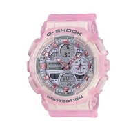 นาฬิกาดิจิตอลสำหรับผู้หญิง Casio G-Shock GMA-S140NP-4A Neo Punk Pink Resin Band Sports Watch