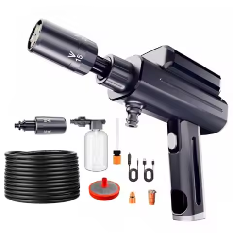 Portable Cordless Pressure Washer Lithium Battery Powered Handheld Water Sprayer Max 217 PSI 5-in-1