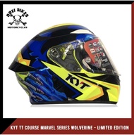 KYT TT COURSE MARVEL SERIES WOLVERINE - LIMITED EDITION