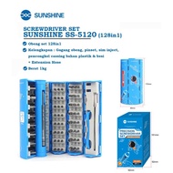 SUNSHINE SS-5120 Precision Screwdriver Set – 128-in-1 Screwdriver Kit Complete for Service hp, Lapto