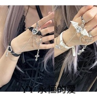 {YY} Original Yabi Style Culture Black and White yk2 Little Devil Earth Lei Style Bracelet Double Ri