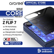 Araree Samsung Galaxy Z Flip 7 Core Privacy Tempered Glass Screen Protector Oleophobic Coating
