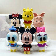 6 in 1 winnie donald micky minnie cake topper