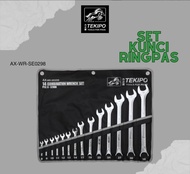 TEKIRO LENGKAP Kunci 8-32 mm Kunci Ring Pas Combination Wrench