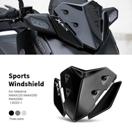 【In stock】Motorcycle Sports Visor Windshield Windscreen Wind Shield Deflectore Screen For YAMAHA XMAX125 XMAX250 XMAX300 XMAX X MAX 2023- E078
