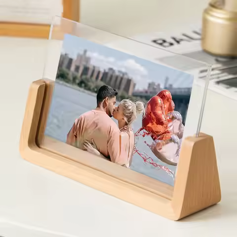 Acrylic Photo Frame Wooden Photos Frame Nordic Photo Frame For Wedding Photo Picture Frame Desktop O