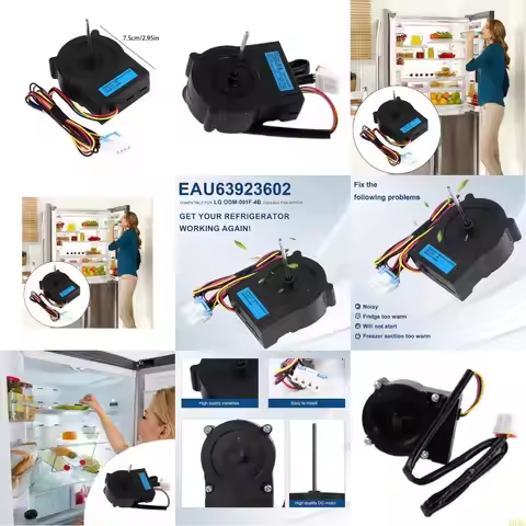 A0NC Refrigerator Cooling Fan Motor EAU63923602 12V 1A Fridge Radiator Freezing Motor for 001F-4B Ac