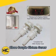 2PCS Toilet Cistern Water Tank Screw Set For Close Coupled WC Cistern Close Coupled Screw