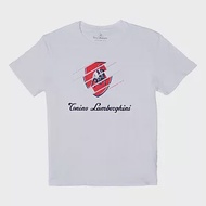 Tonino Lamborghini 藍寶堅尼 Bull 30°棉質T-SHIRT上衣(跑車賽車經典款) S 白色