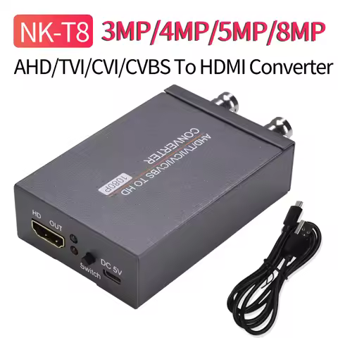 Video Converter 720P/1080P AHD/TVI/CVI/CVBS To HDMI-Compatible Converter 3MP/4MP/5MP/8MP 60HZ Signal
