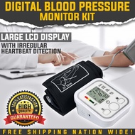 Digital Blood Pressure Monitoring Kit USB Powered Automatic Blood Pressure Monitor, Easy to use Heart Rate Meter, Authentic Digital Upper Arm Sphygmomanometer, Accurate Oscillometric Method, Systolic &amp; Diastolic with Pulse display, BP , FREE Pouch, Calibr