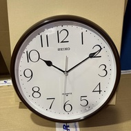 [TimeYourTime] Seiko Clock QXA651B Brown White Analog Quartz Simple Wall Clock QXA651