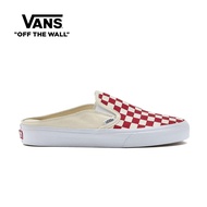 Vans Classic Slip-On Mule (Checkerboard)Red/White For Womens