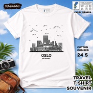 SWEDEN Souvenir T-SHIRT Souvenir Clothes SWEDEN 60TAG made of 24s combed cotton