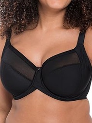Women's Wonderfully Full Cup Bra Balconette, black, 44DDD