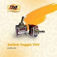 JTTOP" TOGGLE SWITCH TOGEL ON OFF SWITCH 2 PIN LEGS 2P TUV 15A 20A AC BAGUS