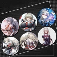 Alexandrina Sebastiane Animated GameZ-ZZZ Badges Anime Round Laser Badge Cartoon Brooch Clothes Back