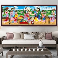 Diamond Painting of Dream of the Red Chamber with Rhinestones, Twelve Living Room Hairpins5d Cross S