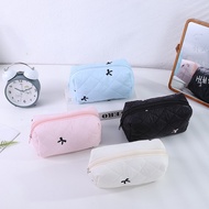 Pencil Case Makeup Pouch Cosmetic Bag Pencil Case Bow Ribbon Coquette Aesthetic Korea Organizer Bag