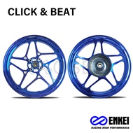 Enkei CNC Mags for Honda Click 125 Click 150 BeAT Carb BeAT Fi 1.85x2.15x14 (pair)