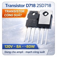 10pcs D718 Aluminum Back - High Power NPN TO-3P Transistor Electronic Components