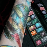 Slightly Drunk Korean Style Small Smoky 16 Colors Strobe Eyeshadow Pearly Shining cos Play Makeup Br