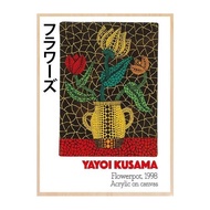 Wall Art Yayoi Kusama Abstract Art Poster Print Japanese Canvas Paintings for Eclectic Exhibition Wa