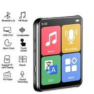2022มินิแบบพกพา MP3 MP4เครื่องเล่นเพลง2นิ้วหน้าจอสัมผัสบลูทูธเครื่องเล่น MP3นักเรียน Walkman พร้อมลำโพงวิทยุ FM บันทึกการเรียนรู้