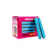 EW 05 Blue Grey Hair Curler Cold Wave Perm Rod Roller Rods 24pcs for Perming Salon & Barber Professi