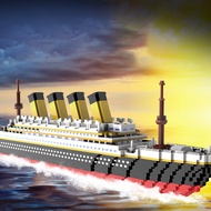 COD Titanic Building Block ASSEMBLY ของเล่นเด็กยักษ์ปริศนาสําราญเรือ