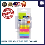 【READY STOCK】HOPAX 21355 STICKY FLAG TABS 7 COLORS | STICK'N PAPER INDEX
