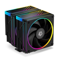 FROZN A620 ARGB - 6.1" Height Black Dual-Tower Air CPU Cooler with ARGB Lighting, 6×Ф6mm Heatpipes,