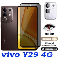 ฟิล์มกันแอบมอง4G สำหรับ Vivo Y29กระจกเทมเปอร์ส่วนตัว4G 2025ฟิล์มกันรอยป้องกันเต็มพื้นที่ของหน้าจอฟิล