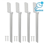 4Pcs Reinforced Ground Anchors Kit High Hardness Corrosion Resistant Heavy Duty Steel Fence Post Anc