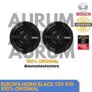 ♞,♘Bosch Europa horn Black with relay 12V 910 Bosch Horns