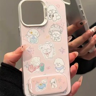 Star Little Bichon Realme15 14 13 12 Pro+GT6 C61 C63 Colorful Silver Stand Phone Case