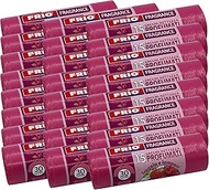 FRIO Aroma - 360 Scented Bin Liners 30 L, 24 x 15 Pieces Pink | Strawberry & Raspberry Scent | 52 x 