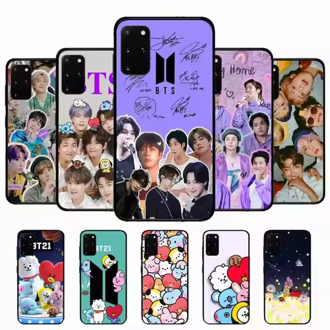 Kpop Group B-Bts Phone Case For Samsung S 24 fe 25 Ultra plus 20 lite 21 30 22 23 24 22 Ultra 5G Fun