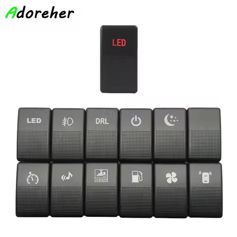For Mazda 5 Mazda 6 Modified Fog Light Power Radar Recorder LED DRL Daytime Running Light Switch Pus