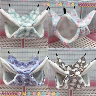 KUGIGI Hamster Cage Ferret Rat Warm Plush Squirrel Beds