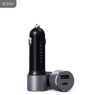 หัวชาร์จในรถ Satechi Type-C PD Car Charger 72W- Space Gray